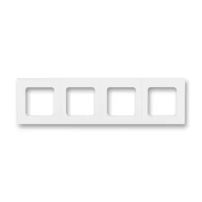 3901H-A05040 03  Rámeček pro elektroinstalační přístroje, čtyřnásobný, bílá / bílá